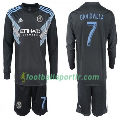 Tenue New York City DAVIDVILLA 7 Enfant Extérieur 2018-2019 Maillot de Foot ML